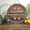 "CRAZY Dogs live here..."Logo pendants, home wall or door decoration, 2d flat wood, garden decoration, gifts for friends and family