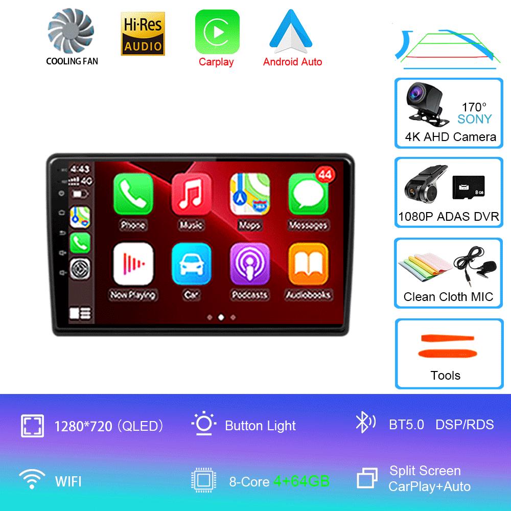 For Citroen C3 XR 2019 2020 2021 2022 Android 14 Carplay Car Radio Navigation Multimedia Player Stereo WiFi+4G Video BT DVD 2DIN