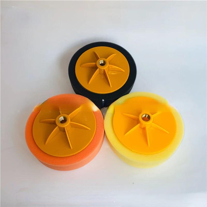 6 Inch Waxing Sponge Restore Coarse, Medium And Fine Screw Polishing Disk Car Beauty Mirror Repair Sponge Wheel M14 Disk