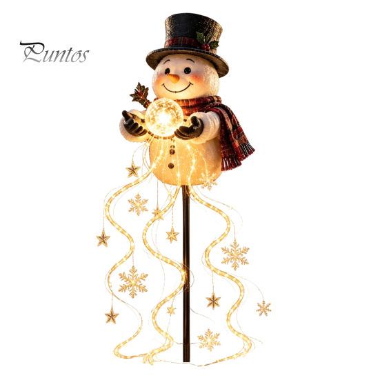 Creative Outdoor Lighting for Home Solar Snowman Water Fountain Garden Light, Glowing Yard Lamp with Magic Unique Gifts Lovers Effect, Resin