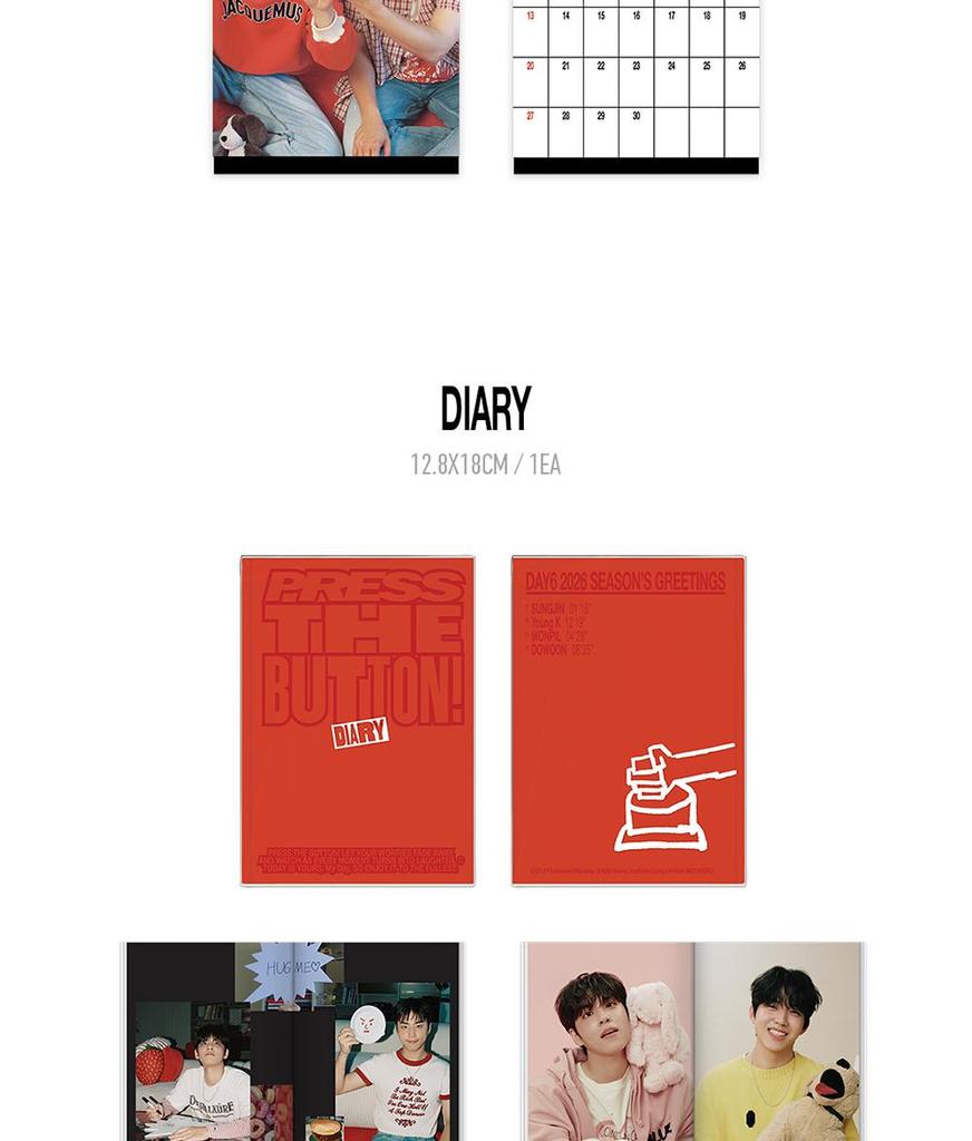 [Pre-Order] DAY6 [PRESS THE BUTTON] 2026 SEASON'S GREETINGS
