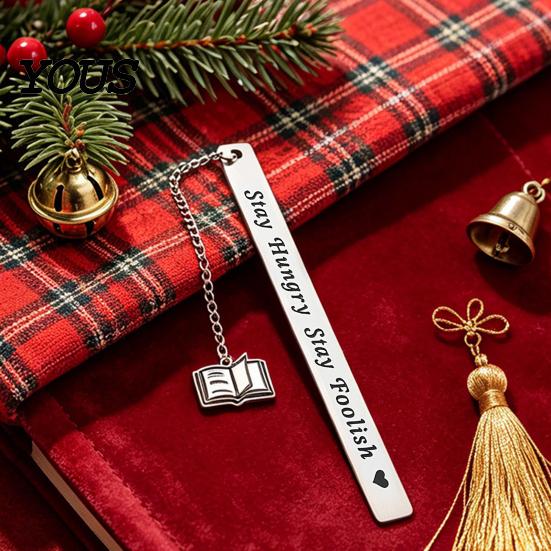 Strong Metal Page Marker Frosted Bookmark, Engraved Marker, Thin Book Mark Bookmark for Students Teachers, Graduation Christmas Gift Lovers