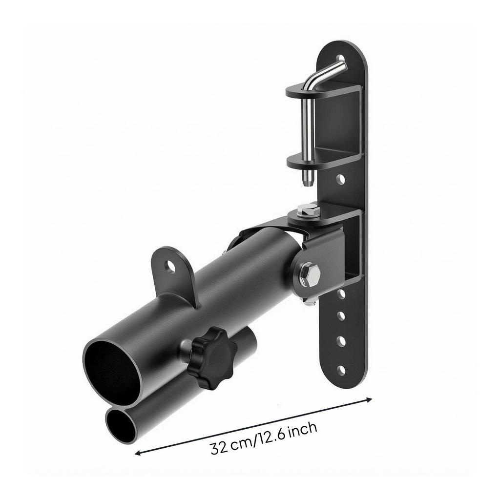 Wall-Attached Barbell Anchor Adjustable Heavy-Duty Row Attachment