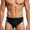 Heren Nylon Mesh Zwembroek Sneldrogend Elastische Contour Pouch Sexy Kleurblok Zwemkleding Voor Zomer Strand Zwembadfeest