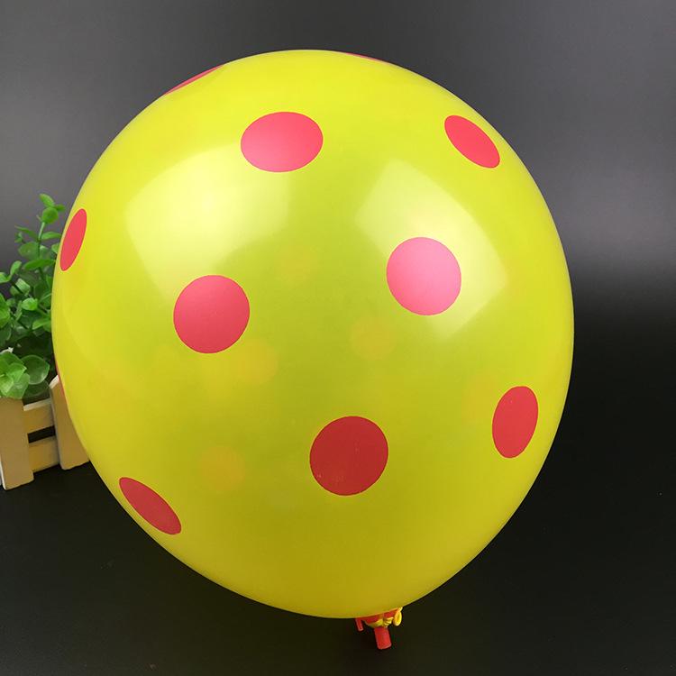 Candy Color Polka Dot Balloons 12" 280g for Children's Day & School Event Decoration