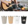Camping Cup Lightweight 350ml Camping Water Cup for Outdoors and Friends Set, High-Strength 4-Color (Wilderness Style)