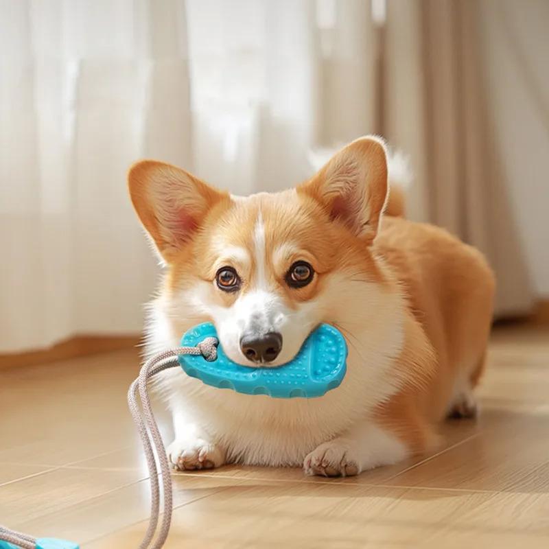 Suction Cup Slipper Dog Toy for Aggressive Chewers Indestructible Durable Chew Toys for Small Medium Large Dogs Interactive