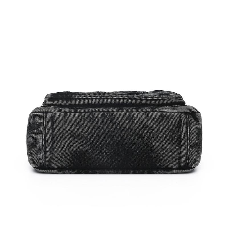 Middle-Aged Mother's Bag Denim Bag Women's Multi-Compartment Shoulder Bag