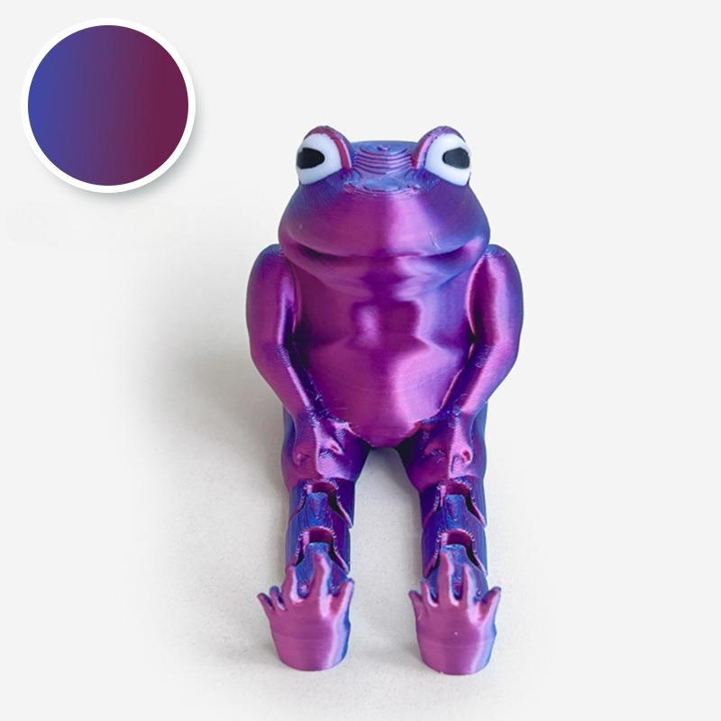 3D printed seated frog, simulated frog, animal model, children's decompression toy, fun and funny, creative model, ornament