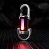Rechargeable LED Keychain Flashlight Unique Car Pendant Hanging Ornament Fast Charging COB Work Light Camping Supply With Cable