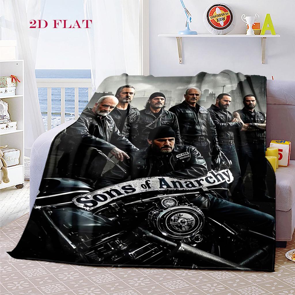 Sons Anarchy: Brotherhood Rebellion Blanket Home Decor Blanket Nap Blanket Office Rest Blanket Machine Washable