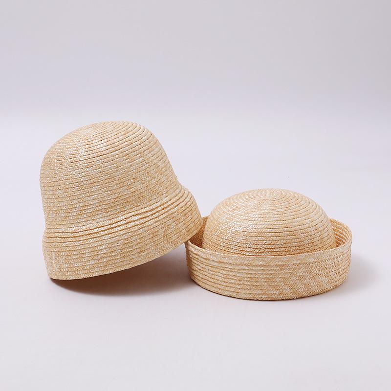Hot-selling new straw medicine box hat niche atmosphere European and American retro natural straw straw hat summer