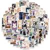 10/30/78pcs Cute INS Cartoon Cat Tarot Card Stickers Creative Aesthetic Sticker Suitcase Laptop Phone Graffiti Decals Kids Toy