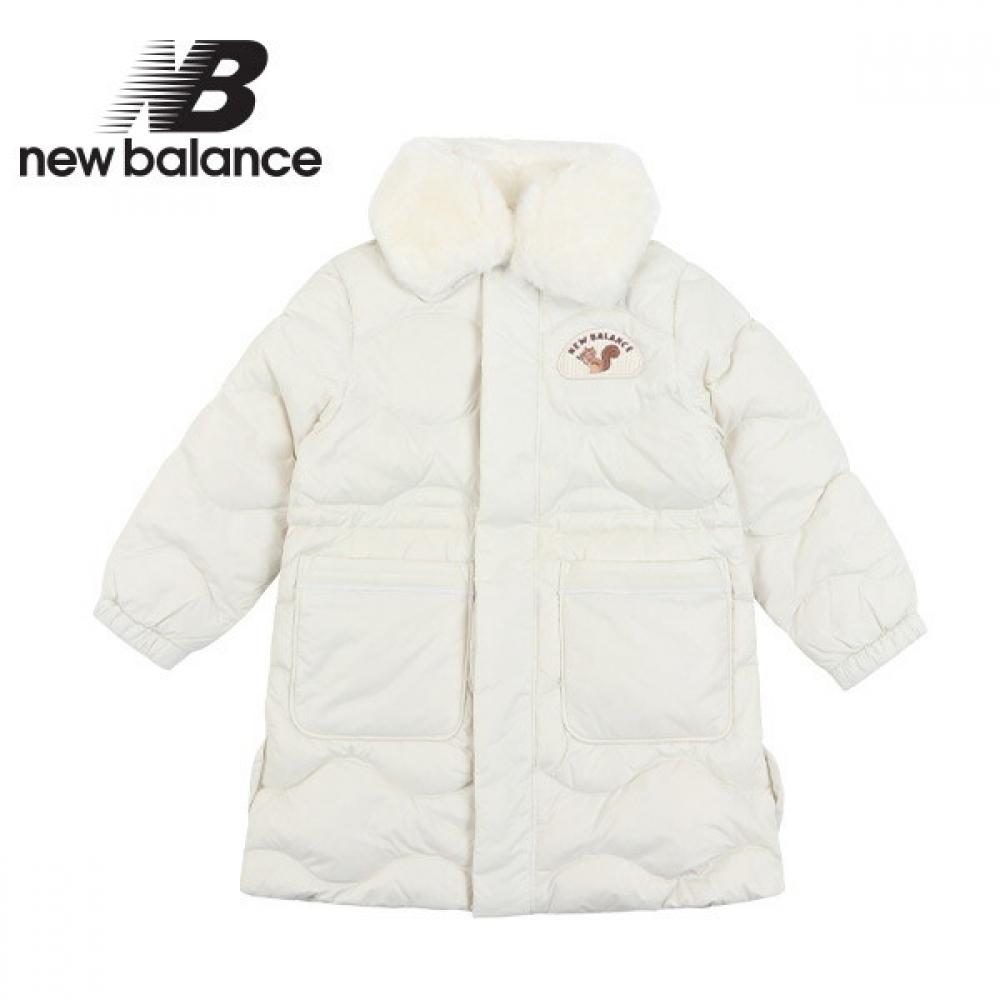 

New Balance Kids Tree Collar Detachable Quilting Down Jacket Ivory 110