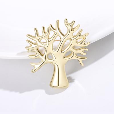 Fashion Temperament Corsage Fortune Tree Brooch Collar Pin Clothing Accessories