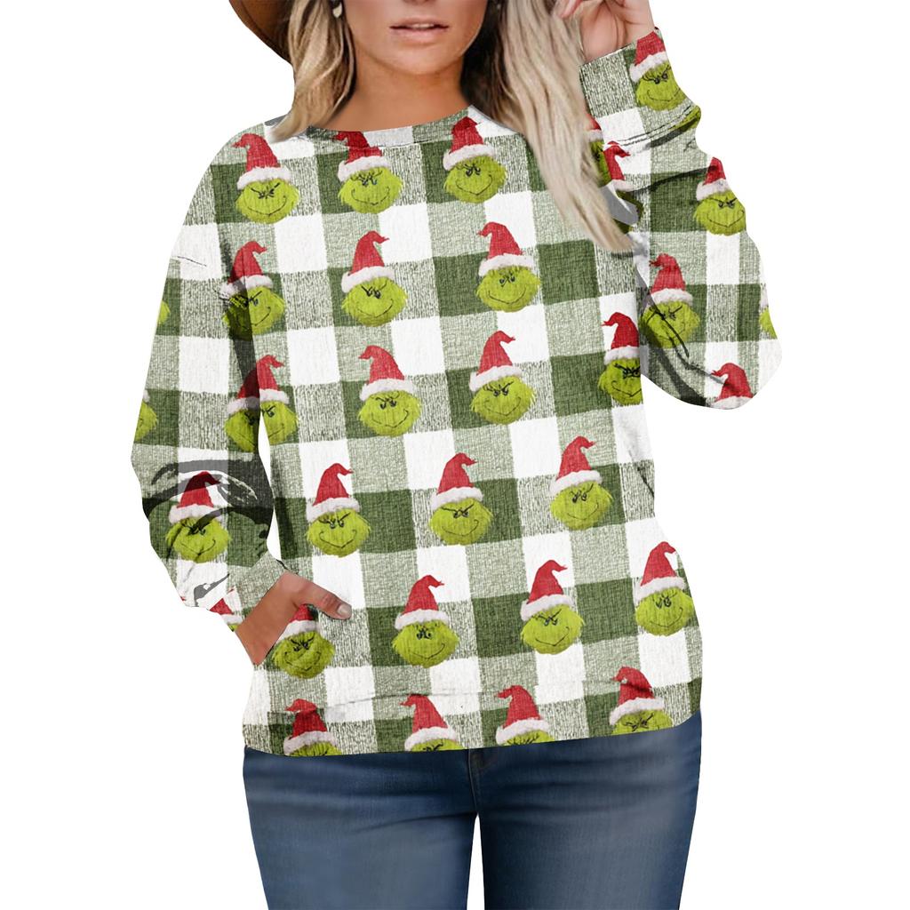 Christmas Sweatshirts For Women Sweater Cute Shirt Fall Pullover Top