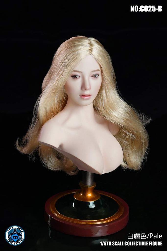 SUPER DUCK C025B Female Bust Base for Scale Action Figures not [TOYBARJAPAN] 1/6 (Head included)