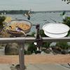 Hanging Bird Tableware Garden Outdoor Bird Feeder Garden Wall Mounted Bird Bath