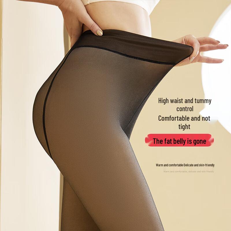 LANGSHA Seamless Faux Sheer Tights