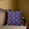 Midnight Garden Square Jacquard Pillow Cover for Sofa Office Waist Cushion Cover Home Decorative Pillowcase