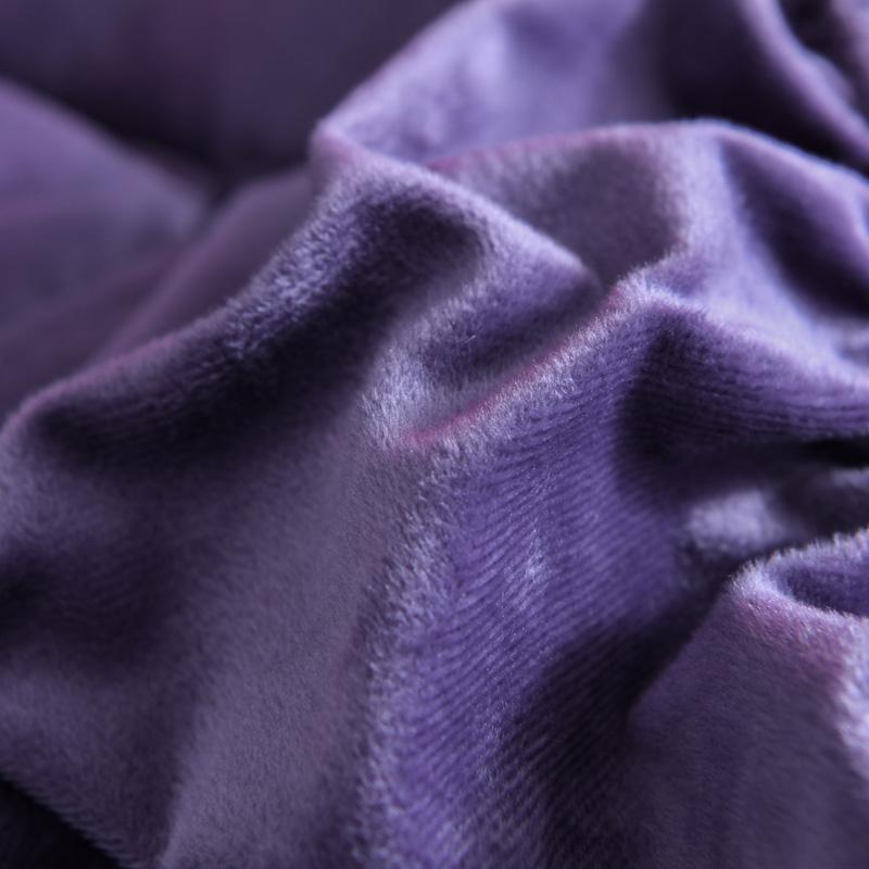 Pokrowiec na materac pikowany flanelą, jednolity kolor, ciepły, miękki, dopasowany, prześcieradło, gruby, aksamitny podkład, pokrowiec ochronny, nie zawiera poszewki na poduszkę