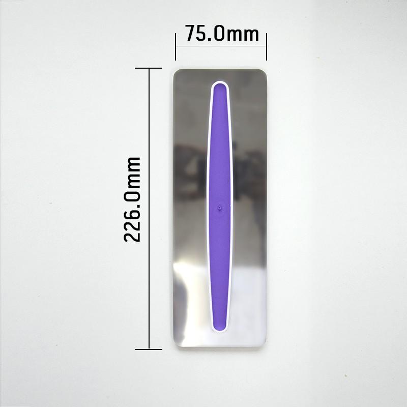 Peigne à crème à gâteau en acier inoxydable, grattoir, spatule de décoration pour Fondant et glaçage plus lisse