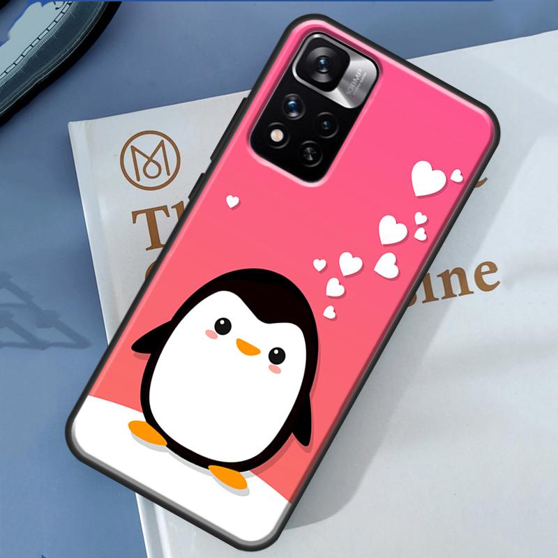 Penguin Case For Redmi 10 10A 10C 9 9A 9T 9C 12C For Redmi Note 12 11 Pro 10 Pro 8 9 Pro 10S 11S Cover