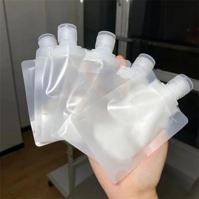 10 PCS 30/50/100ml Travel Size Empty Squeeze Bags Lotion Dispensing Bags Reusable Liquid Leakproof Shampoo Cosmetic Storage Bags