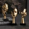 Nordic Luxury Abstract Statue - Desktop Ornament Figurine for Home Office Interior Art Decor