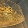 French antique ice crack ceiling light American pastoral style bedroom lighting fixtures