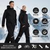 MORGEN SKY Snowboarding Ski Water Pressure Resistant LT001 One-Piece Suit, Unisex, Hooded, Water-Repellent, Windproof, Cold-Proof, Warm,