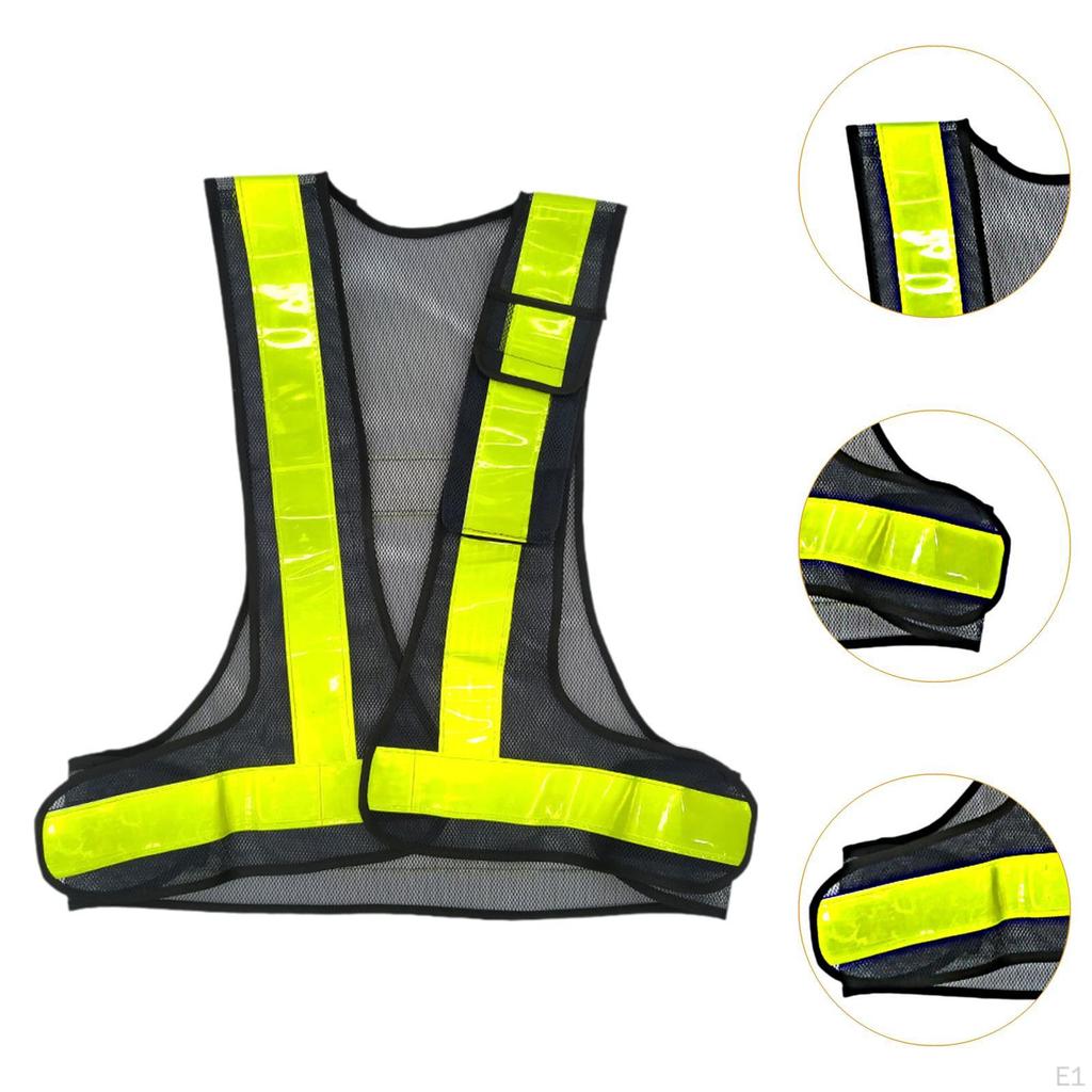 Sport Reflective Vest Night Warning Reflector Clothing Adjustable Strips for Jogging Road