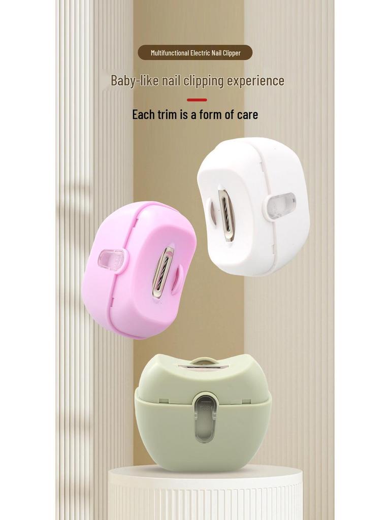 USB-wiederaufladbarer automatischer Nagelknipser für Babys & Ältere - Kompaktes elektrisches Trimmer & Schleifgerät