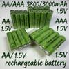1.5V AA 3800mAh AAA 3000mAh Rechargeable Alkaline Batteries, Stable Performance for Cameras MP3 Players and Radios
