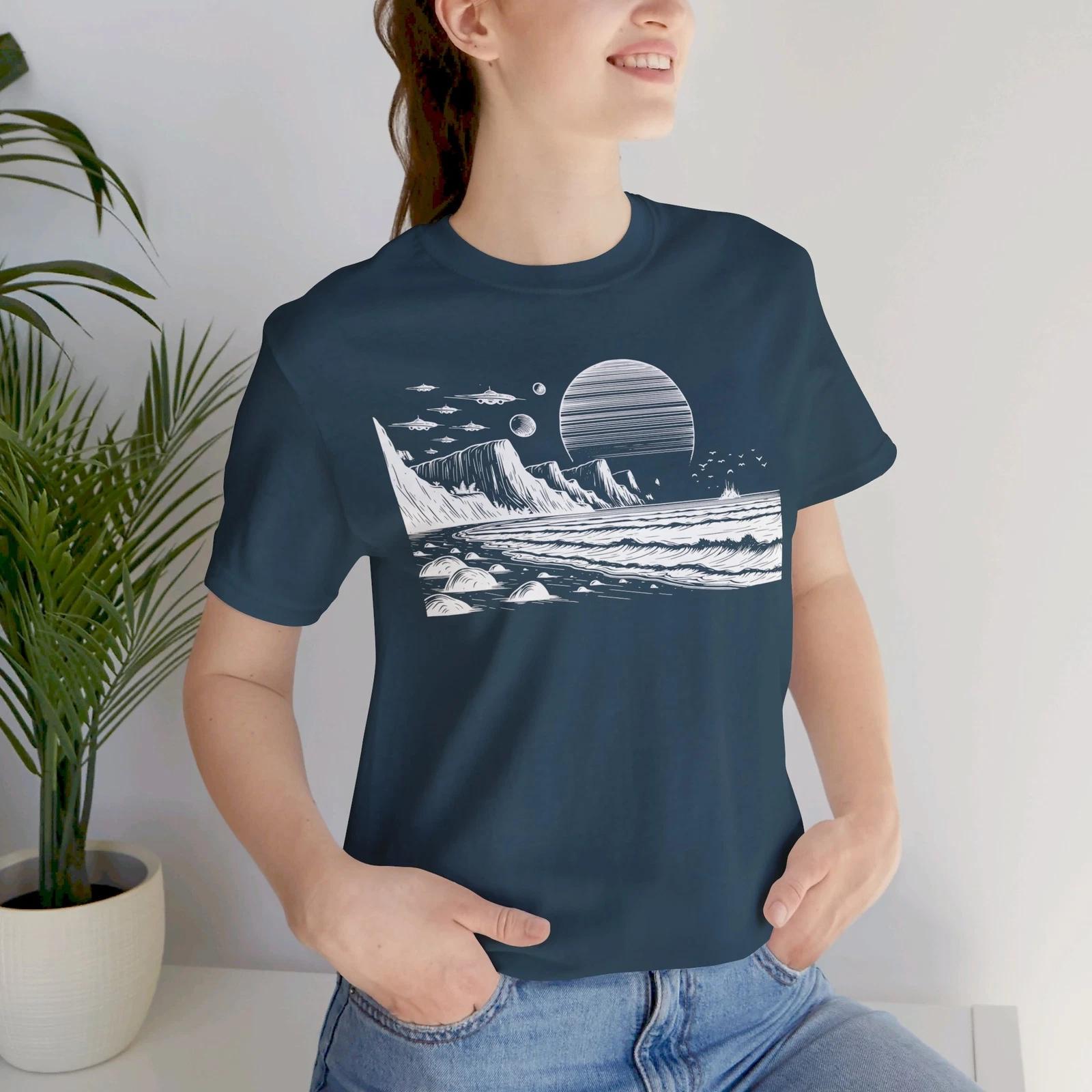 Alien Forces Approaching Abstract T-Shirt S