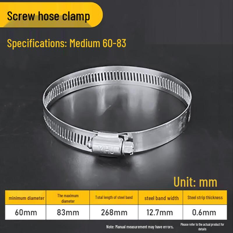 Stainless Steel Adjustable Hose Clamps Set