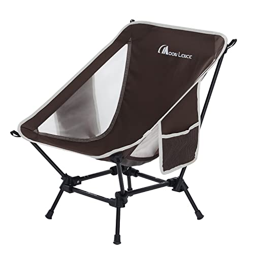 

MOON LENCE Outdoor Chair, Low Chair, 2-Way, More Stable, Camping Chair, Ground Chair, Lightweight, Foldable, Compact, Perfect for Hiking, Fishing, and