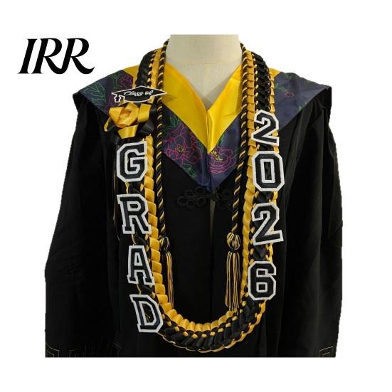 2026 Graduate Cord Graduation Leis And Honor Set Handmade 4-Braided Ribbon Lei Modern Party Necklace for Class of High School College Decor