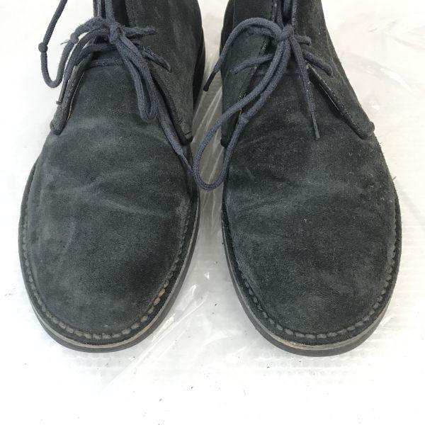 Custom Grade Wildleder Desert Chukka Stiefel 26.5 schwarz dunkelgrau Vibram(GEBRAUCHT)