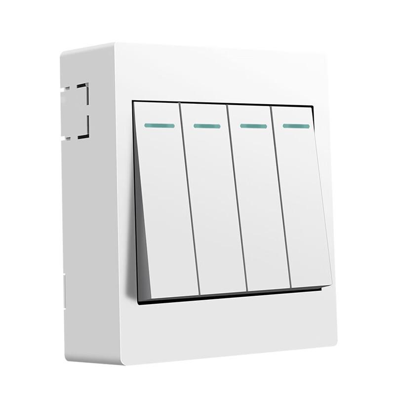 HNYH Surface-Mounted 4-Gang Single Control Switch