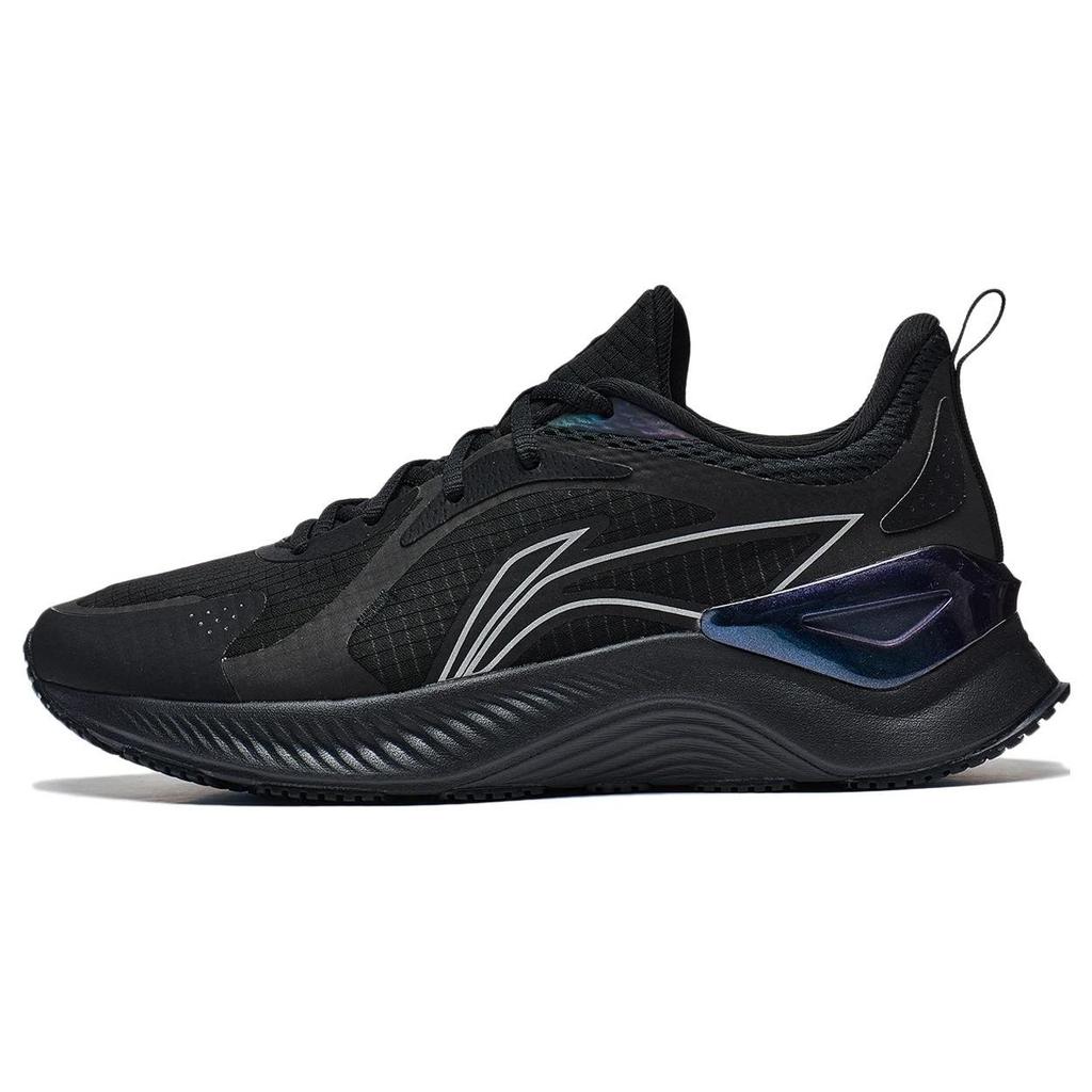 Li Ning Yue Ying Element Non-Slip Durable Low-Top Running Shoes Men sneakers Black Gray ARHT023-2