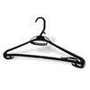 Oritani Large Hanger Kawarunger 50cm Black Made in Japan Suit Uniform Plastic Hanger Wide 44cm 47cm (20-pack)