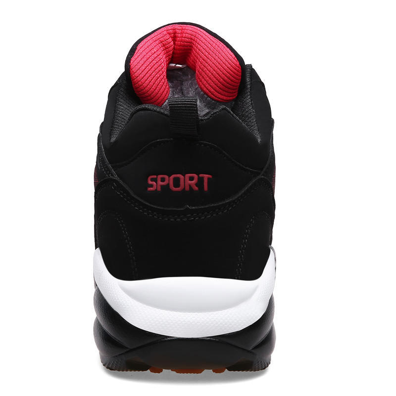 Men’S Snow Shoes Winter Warm Couple Casual Sneakers Fashion Leather Outdoor Sport Running Tenis Men Non-Slip Big Size 48 Trainer