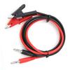 P1040  2Pcs Silicone Banana Plug Crocodile Clip Test Probe   Testing Cables