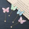 1pc Hollow Metal Butterfly Pendant Bookmark Student Birthday Gift Souvenir for Daily Reading  Magnetic Bookmark Book Accessories