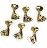Acoustic Guitar Tuning Set of 6 Fishtail Gold Pegs, (3L + 3R), Metal, (3L + 3R)