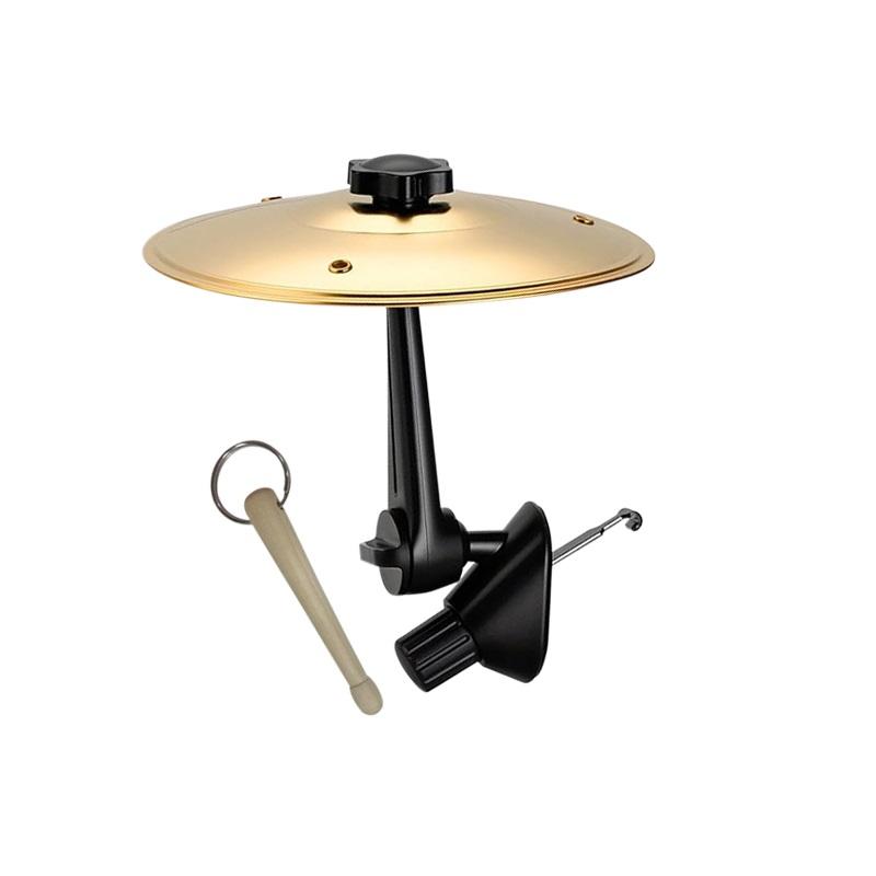 Trend Musical Saucer Car Crash Cymbal With Drum Sticks Alloy Car Crash Drums With Knocking Stick Cymbal Air Vent Drum Mini Drums золотой