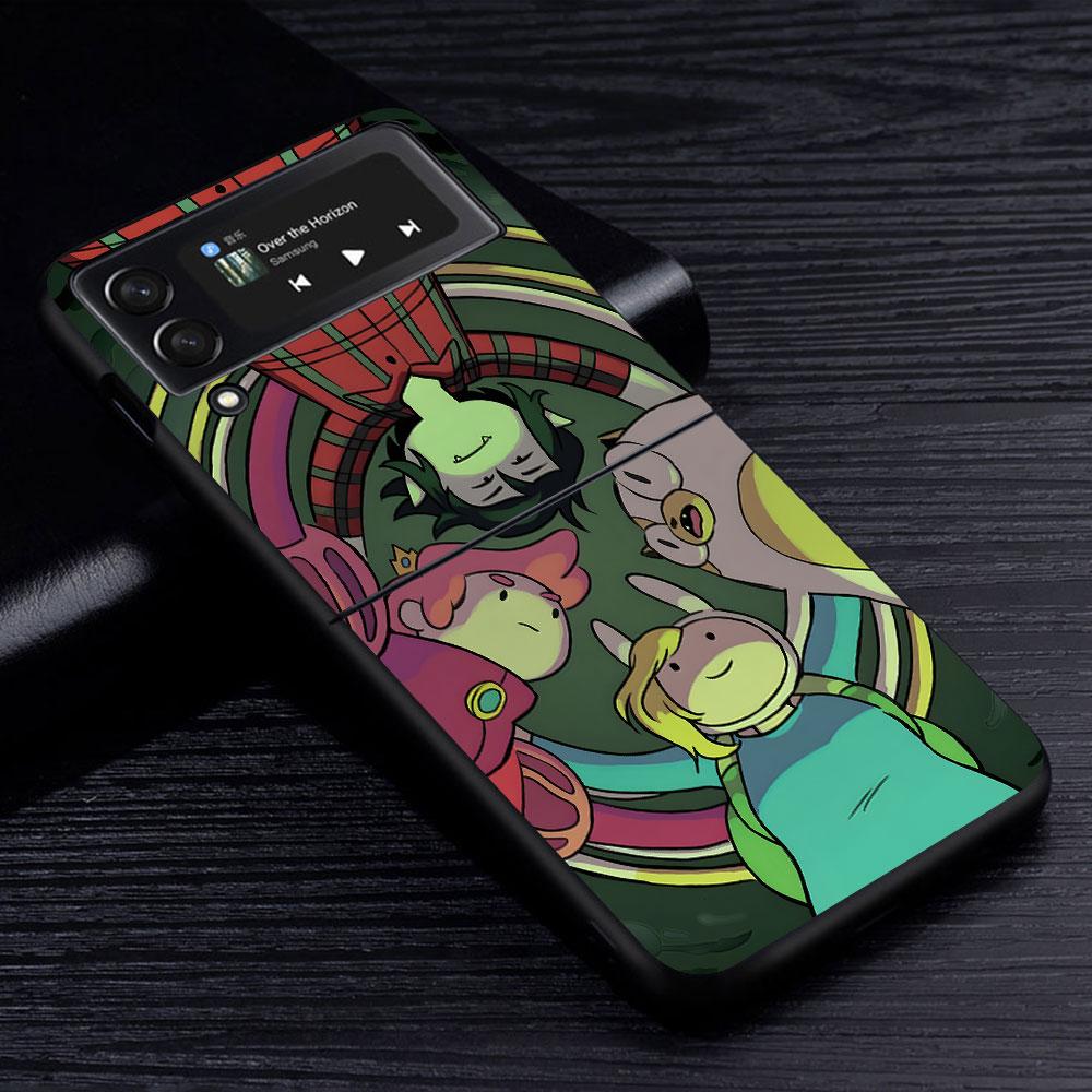 Fionna Cake Case for Samsung Galaxy Z Flip4 Flip3 5G PC Hard Cell Phone Shell Z Flip 4 3 Black Coque Zflip4 Zflip3 Cover