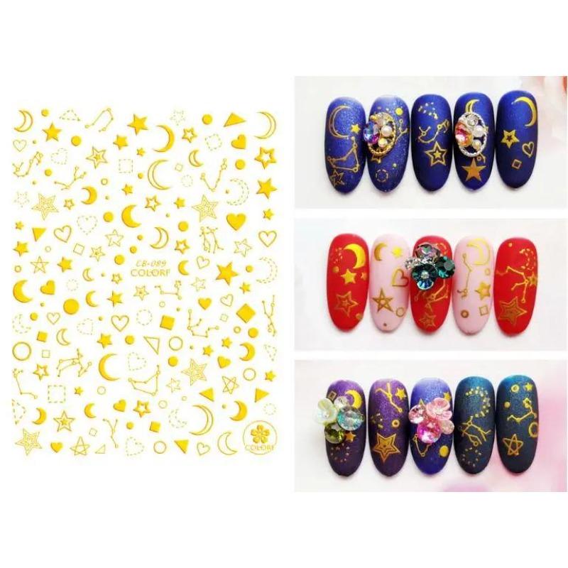 1pc Nail Art Water Sticker Animal Cartoon Feather Landscape Animal Decoration