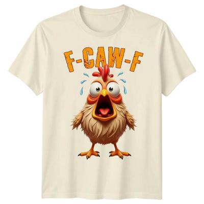 F-CAW-F Maglietta Meme Pollo Sarcastico Divertente Gotica Halloween Adulti#8